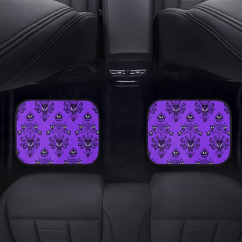 Haunted Mansion Halloween Față Spate Covorașe pentru mașini Pernă anti-alunecare Accesorii pentru automobile 4 buc Set Covorase pentru mașină