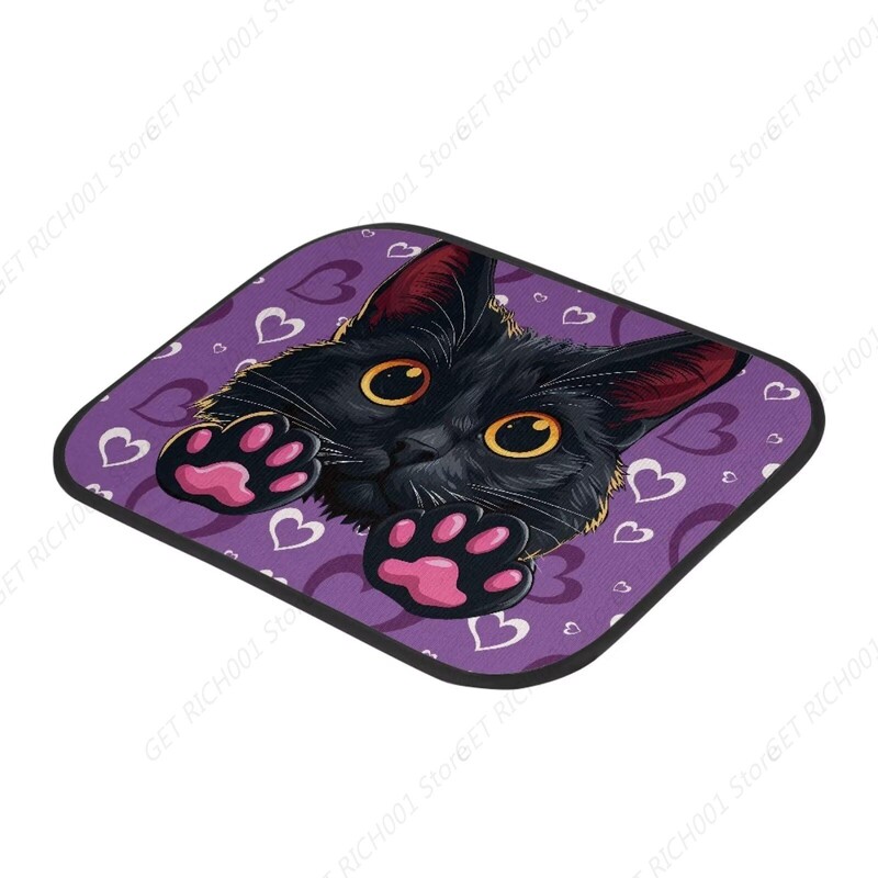 Love Cat Purple Car Fata Spate Covorașe Covor Universal Auto Set Complet De 4 Bucăți Covor