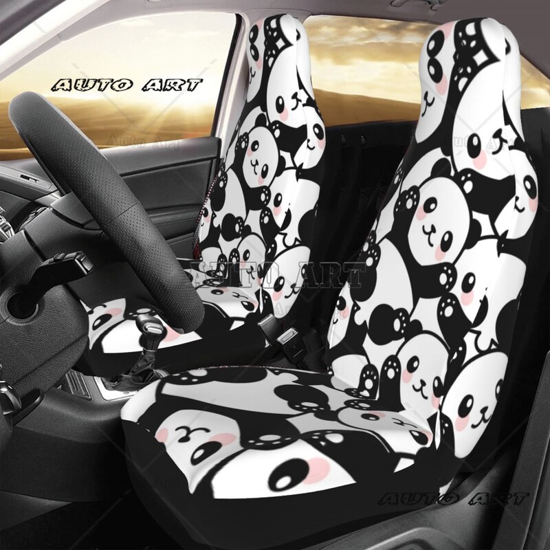 Panda Husa Scaun Auto Protector Accesorii Interioare Potrivite pentru toate tipurile de modele Huse de protectie scaune auto din desene animate Pescuit