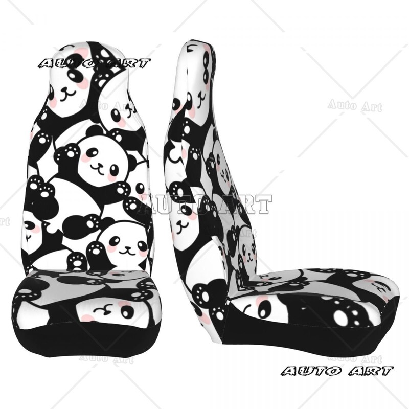Panda Husa Scaun Auto Protector Accesorii Interioare Potrivite pentru toate tipurile de modele Huse de protectie scaune auto din desene animate Pescuit