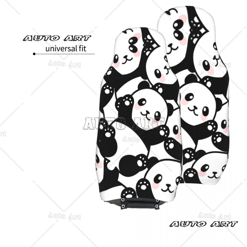 Panda Husa Scaun Auto Protector Accesorii Interioare Potrivite pentru toate tipurile de modele Huse de protectie scaune auto din desene animate Pescuit