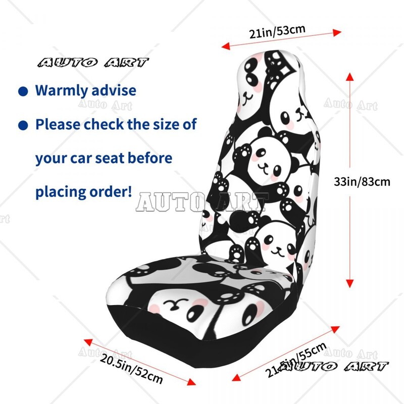 Panda Husa Scaun Auto Protector Accesorii Interioare Potrivite pentru toate tipurile de modele Huse de protectie scaune auto din desene animate Pescuit