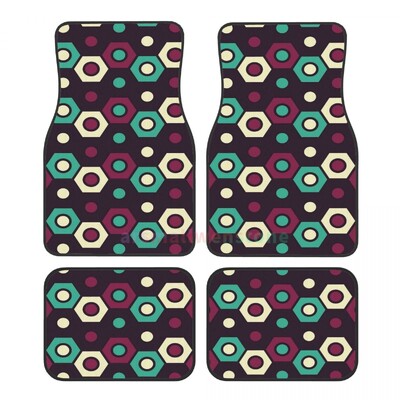 Overlook Ceramic 4PCS Crystal Velvet sieviešu automašīnu grīdas paklājiņš, pretapaugšanas auto grīdas paklājs automašīnu salona piederumi