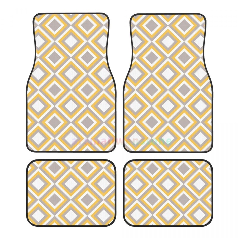 Overlook Ceramic 4PCS Crystal Velvet sieviešu automašīnu grīdas paklājiņš, pretapaugšanas auto grīdas paklājs automašīnu salona piederumi