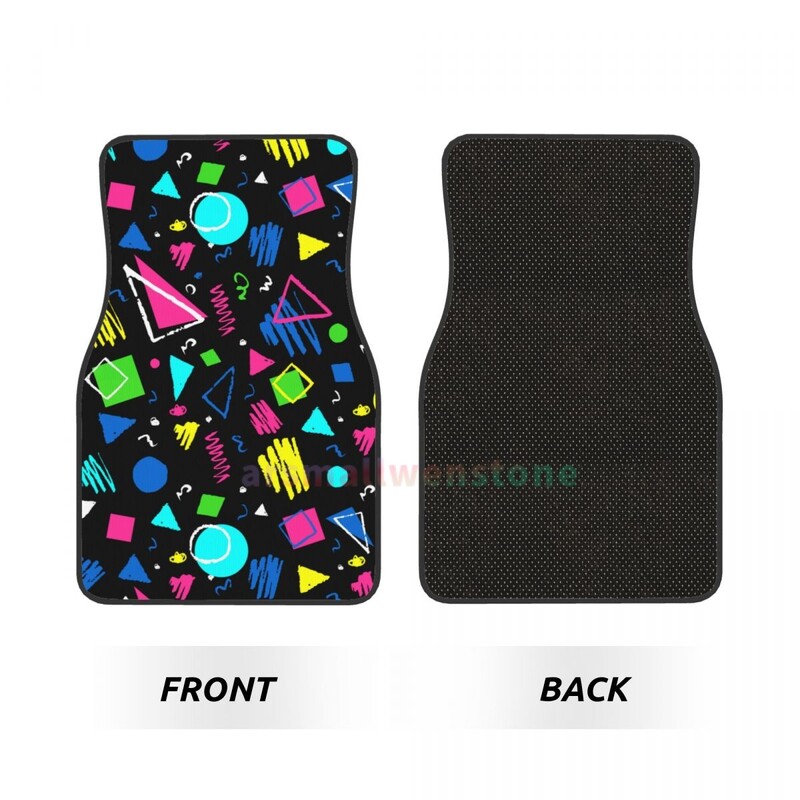 Covoraș retro anii 80 anilor 90, 4 buc. Covoraș de podea pentru femei din catifea de cristal, covoraș de podea anti-fouling Accesorii pentru interiorul mașinii