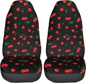 Set huse scaun auto Cherry Protector scaune fata vehiculului Accesorii interioare auto Protectoare Huse covoras auto Universal 2 buc