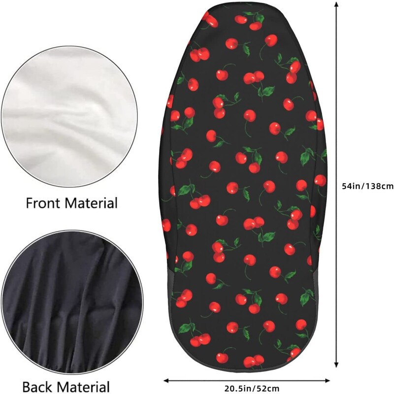 Set huse scaun auto Cherry Protector scaune fata vehiculului Accesorii interioare auto Protectoare Huse covoras auto Universal 2 buc