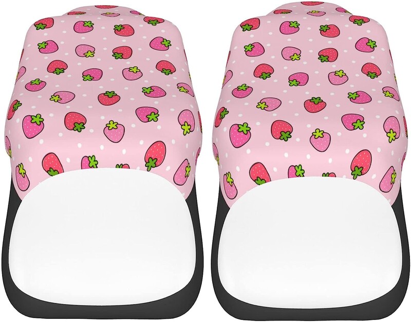 Huse scaune mașini roz căpșuni 2 buc Huse scaune auto Numai scaunele din față