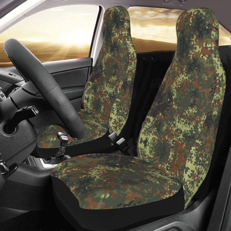 Flecktarn Camo Univerzalne navlake za auto sjedala Univerzalne prikladne za SUV limuzine Vojna kamuflažna navlaka za sjedala