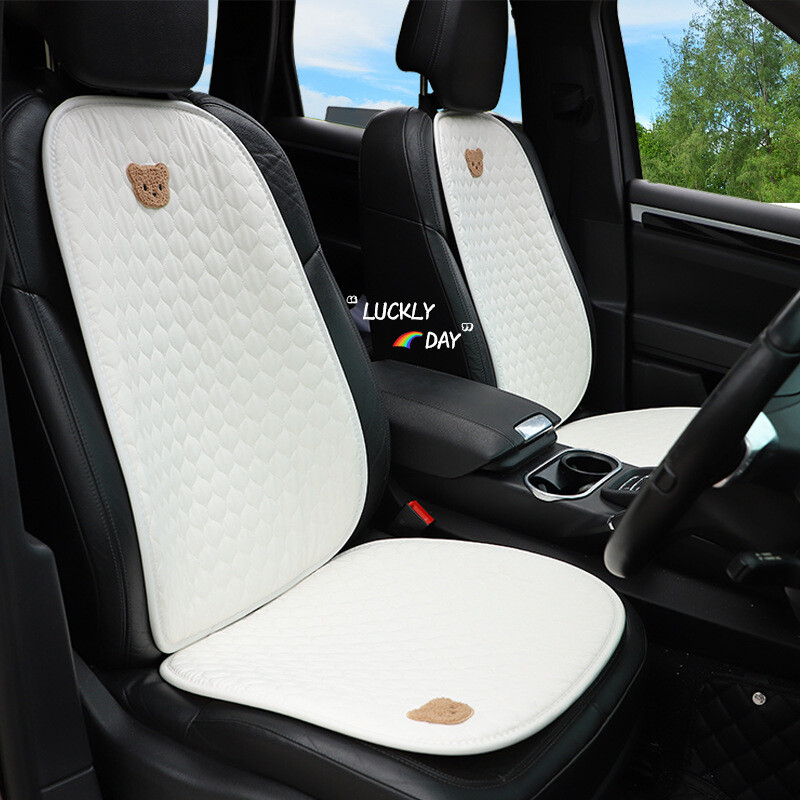 1 bucată pernă universală pentru scaun auto Huse pentru scaune pentru autovehicule Desene animat drăguț urs fir gros respirabil anti-alunecare accesorii auto