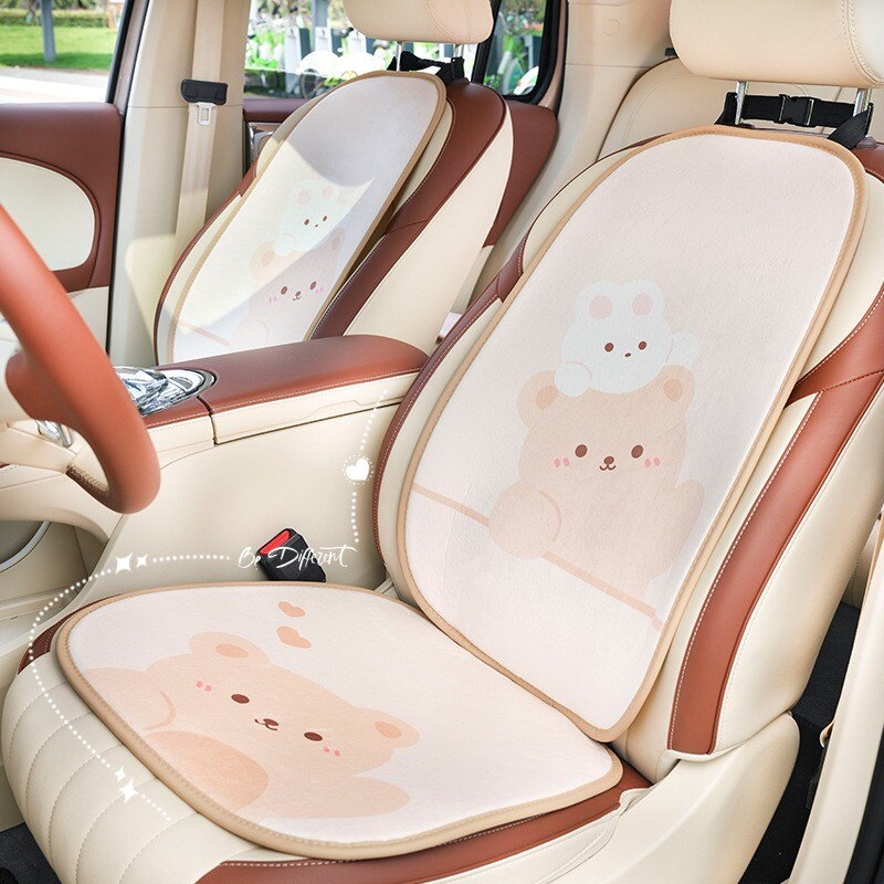 Automašīnas sēdekļa spilvens ziemas īss plīša silts auto sēdekļa spilvens sievietēm jauks multfilmas lācis trusis auto sēdekļa spilvens universāls