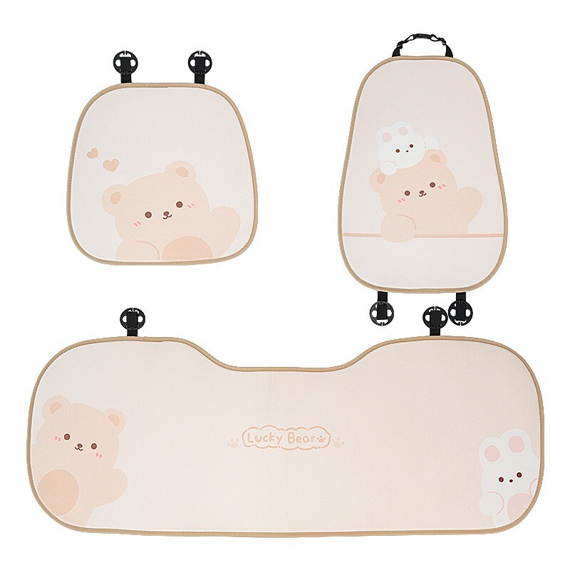 Automašīnas sēdekļa spilvens ziemas īss plīša silts auto sēdekļa spilvens sievietēm jauks multfilmas lācis trusis auto sēdekļa spilvens universāls