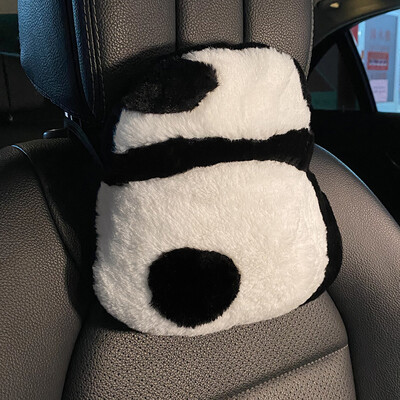 Nova slatka panda crtani jastučić za autosjedalicu, udobna mekana plišana navlaka za autosjedalicu, unutarnja dekoracija, dodaci za automobil