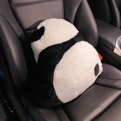 Nova slatka panda crtani jastučić za autosjedalicu, udobna mekana plišana navlaka za autosjedalicu, unutarnja dekoracija, dodaci za automobil
