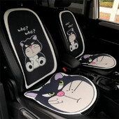 Noua pernă de pernă pentru scaun auto din desene animate Huse pentru scaune celulare, în patru anotimpuri, set de perne automate anti-alunecare, universale, respirabile, Suport lombar