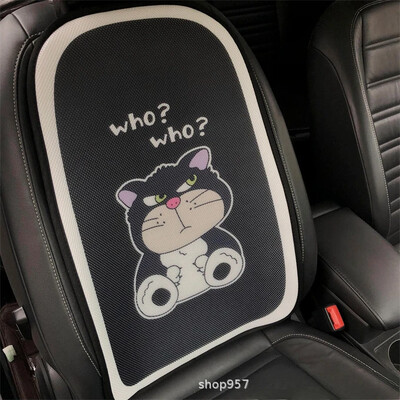 Noua pernă de pernă pentru scaun auto din desene animate Huse pentru scaune celulare, în patru anotimpuri, set de perne automate anti-alunecare, universale, respirabile, Suport lombar