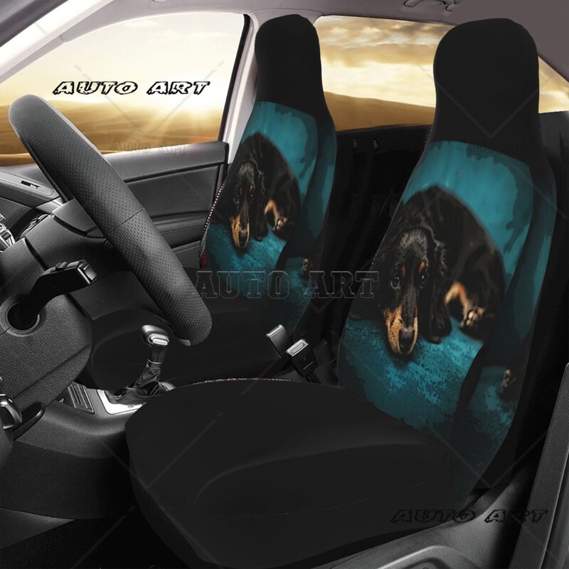 Adorabil Dachshund Husă universală pentru scaun auto Four Seasons AUTOYOUTH Pernă/Husa pentru scaun cu blană din poliester Accesorii pentru mașină