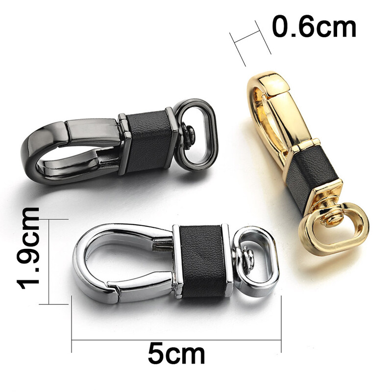 Breloc clasic din metal, individualitate, din piele, suport pentru brelocuri, cataramă cu arc, accesorii pentru bricolaj, lanț de geanți, brelocuri cu toate potrivirile K397