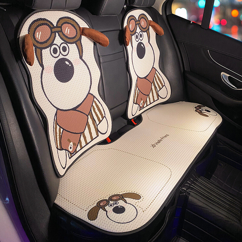 Uus multikas autoistme padi täiskomplekt hingav linane armas istmepadja kate Moekaunistus Sisustustarvikud universaalsed