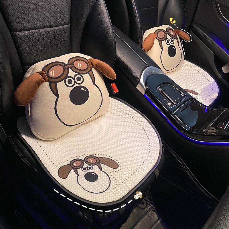 Uus multikas autoistme padi täiskomplekt hingav linane armas istmepadja kate Moekaunistus Sisustustarvikud universaalsed