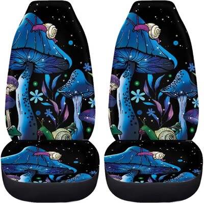 Laukinių grybų automobilių sėdynių užvalkalų rinkiniai Universalūs automobiliniai pagalvėlės apsauginiai plaunami užvalkalai Universalūs transporto priemonių grybų automobilių priedai