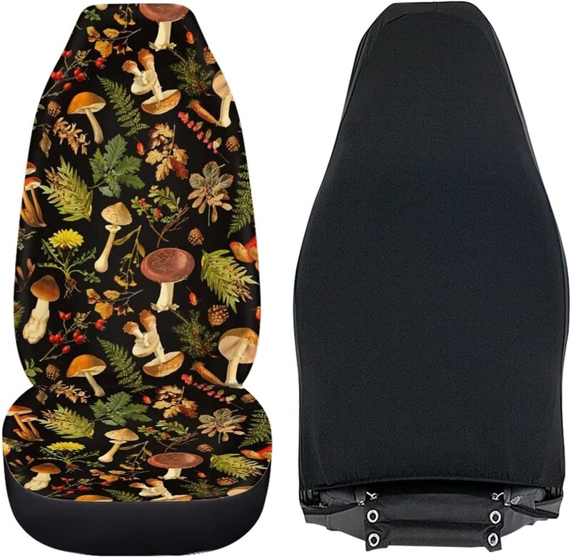Laukinių grybų automobilių sėdynių užvalkalų rinkiniai Universalūs automobiliniai pagalvėlės apsauginiai plaunami užvalkalai Universalūs transporto priemonių grybų automobilių priedai
