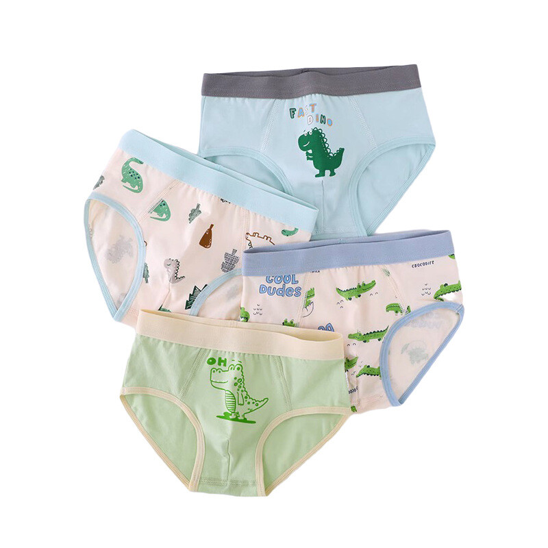 Berniukų apatinis trikotažas, vaikiška A klasė, berniukų grynos medvilnės boksai, vidutinės ir didelės vaikiškos trikampės animacinės kelnės, vientisas pristatymas