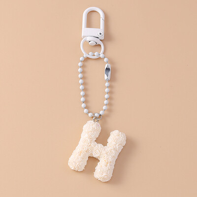 Breloc cu clopoțel cu litere colorate la modă pentru suport de cheie de mașină Femei Bărbați Poșetă de mână pandantiv Breloc Accesorii Bijuterii DIY Cadouri