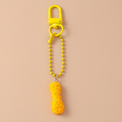 Breloc cu clopoțel cu litere colorate la modă pentru suport de cheie de mașină Femei Bărbați Poșetă de mână pandantiv Breloc Accesorii Bijuterii DIY Cadouri