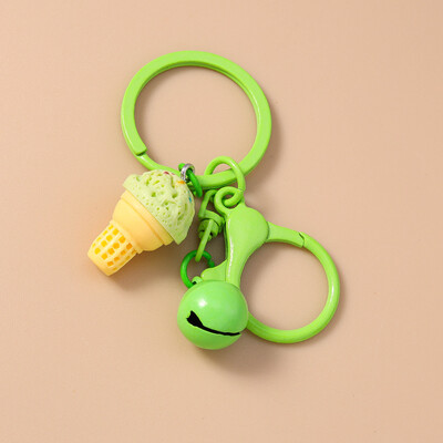 Jauki pārtikas atslēgu piekariņi sveķu vasaras saldējuma čaumalu atslēgu piekari sievietēm vīriešiem automašīnu atslēgu rokassomu kulonu atslēgu piekariņi DIY aksesuāri