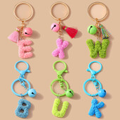 Jauks angļu burtu zvana burtu atslēgu piekariņš sievietēm vīriešiem automašīnu atslēgu turētājs rokassomu kulons atslēgu piekari Piederumi DIY rotaslietas dāvanas