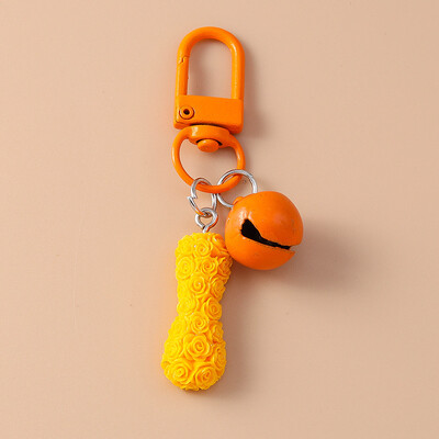 Jauks angļu burtu zvana burtu atslēgu piekariņš sievietēm vīriešiem automašīnu atslēgu turētājs rokassomu kulons atslēgu piekari Piederumi DIY rotaslietas dāvanas