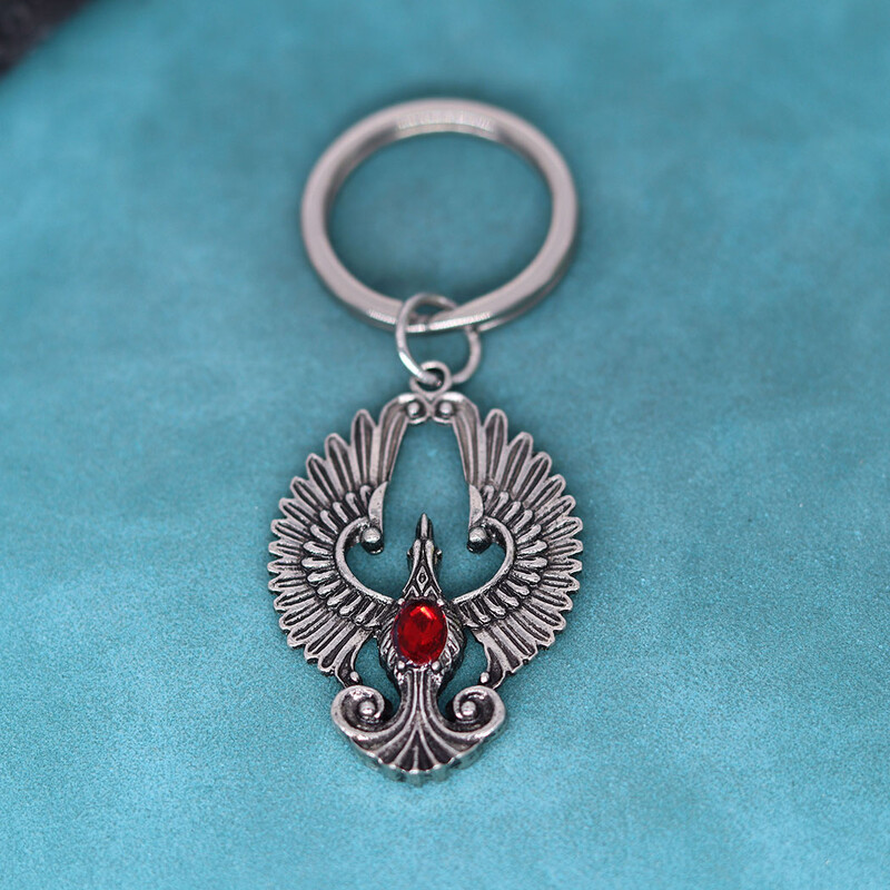 Nedar Beautiful Phoenix Bird Aripă de înger Breloc pandantiv Breloc Vultur Zircon Roșu Femei Bărbați Bijuterii Cadouri unice Brelocuri