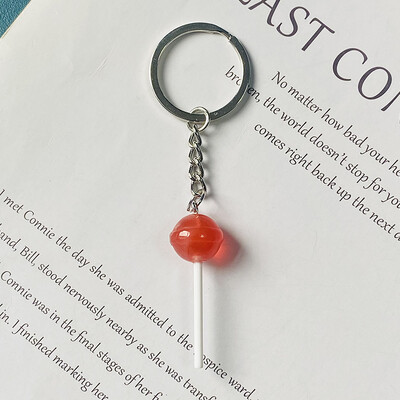 1 buc/3 buc brelocuri cu bomboane acadele multicolore pentru femei prietene drăguț creativ amuzant 3D brelocuri alimentare cutie de geanți bijuterii pentru chei de mașină