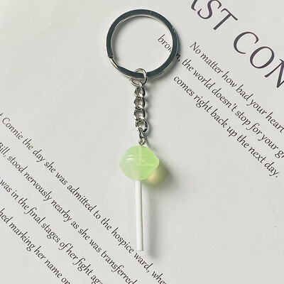 1 buc/3 buc brelocuri cu bomboane acadele multicolore pentru femei prietene drăguț creativ amuzant 3D brelocuri alimentare cutie de geanți bijuterii pentru chei de mașină