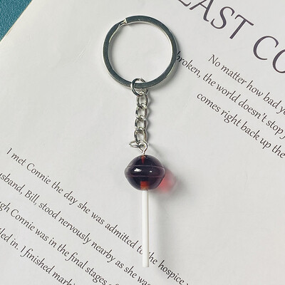 1 buc/3 buc brelocuri cu bomboane acadele multicolore pentru femei prietene drăguț creativ amuzant 3D brelocuri alimentare cutie de geanți bijuterii pentru chei de mașină