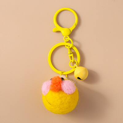 Breloc cu animale din desene animate, tricotat manual, câine, broască, breloc cu pandantiv pentru femei, bărbați, cheie mașină, geantă, brelocuri, accesorii bricolaj