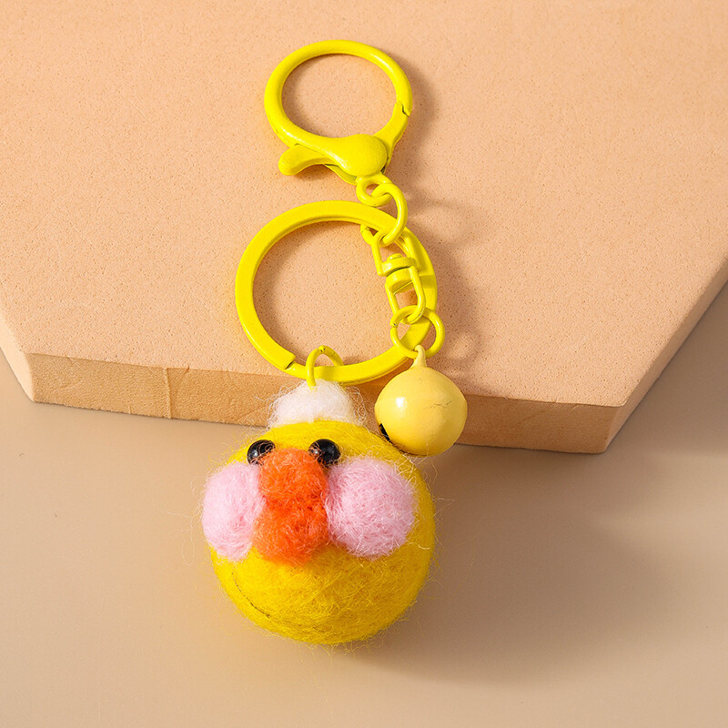 Breloc cu animale din desene animate, tricotat manual, câine, broască, breloc cu pandantiv pentru femei, bărbați, cheie mașină, geantă, brelocuri, accesorii bricolaj