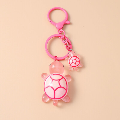 Breloc cu broasca testoasa animala din rasina colorata la moda pentru femei barbati chei masina geanta de mana pandantiv brelocuri bricolaj accesorii bijuterii