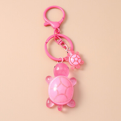 Breloc cu broasca testoasa animala din rasina colorata la moda pentru femei barbati chei masina geanta de mana pandantiv brelocuri bricolaj accesorii bijuterii