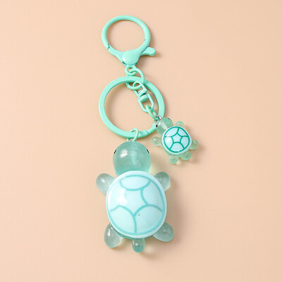 Breloc cu broasca testoasa animala din rasina colorata la moda pentru femei barbati chei masina geanta de mana pandantiv brelocuri bricolaj accesorii bijuterii