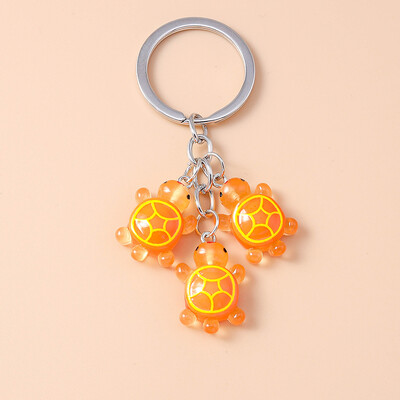 Breloc cu broasca testoasa animala din rasina colorata la moda pentru femei barbati chei masina geanta de mana pandantiv brelocuri bricolaj accesorii bijuterii