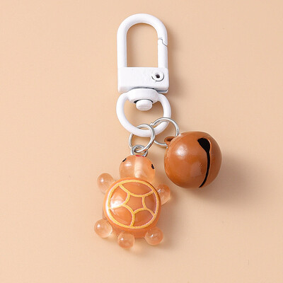 Breloc cu broasca testoasa animala din rasina colorata la moda pentru femei barbati chei masina geanta de mana pandantiv brelocuri bricolaj accesorii bijuterii