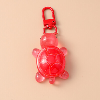 Breloc cu broasca testoasa animala din rasina colorata la moda pentru femei barbati chei masina geanta de mana pandantiv brelocuri bricolaj accesorii bijuterii