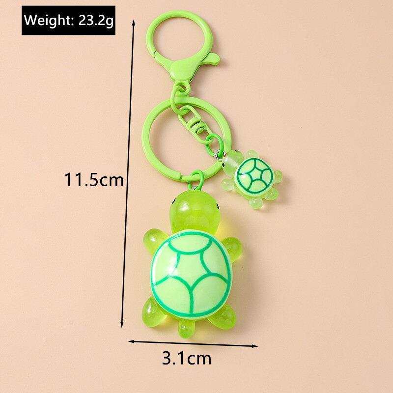 Breloc cu broasca testoasa animala din rasina colorata la moda pentru femei barbati chei masina geanta de mana pandantiv brelocuri bricolaj accesorii bijuterii