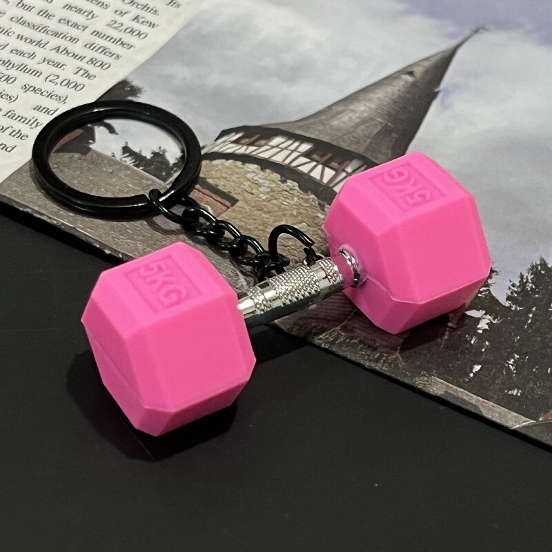 Breloc cu gantere Brelocuri creative de fitness Portofel de mașină Pandantiv pentru sală de sport Cadouri creative pentru bărbați Cadou pentru pasionați de sală de sport sau fitness