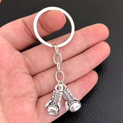 Bijuterii cu farmec pentru mănuși de box, cadouri de box, breloc de box, accesoriu pentru mașină, breloc din metal, cadouri pentru boxeri, farmecul să nu renunți niciodată