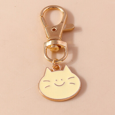 Breloc cu amprentă de câine din desene animate pentru femei bărbați chei mașini geantă pandantive Brelocuri Accesorii DIY bijuterii Cadouri