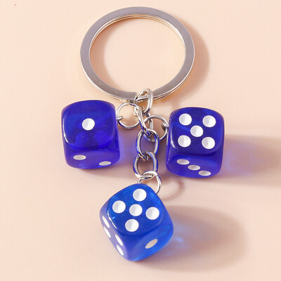 Breloc cu zaruri 3D din rășină de desene animate pentru cheia mașinii Cadouri de suvenir pentru femei bărbați poșetă poșetă pandantiv breloc accesorii bricolaj