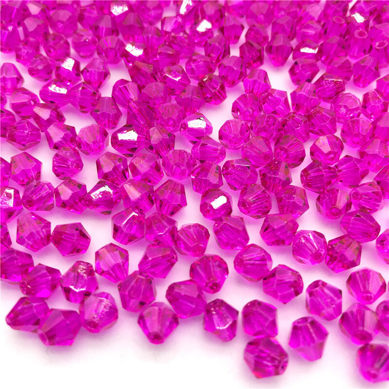 Vruće prodavane 4/6/8 mm prešane gornje dvije šiljate perle kristalne staklene perle romb perle DIY pribor za nakit